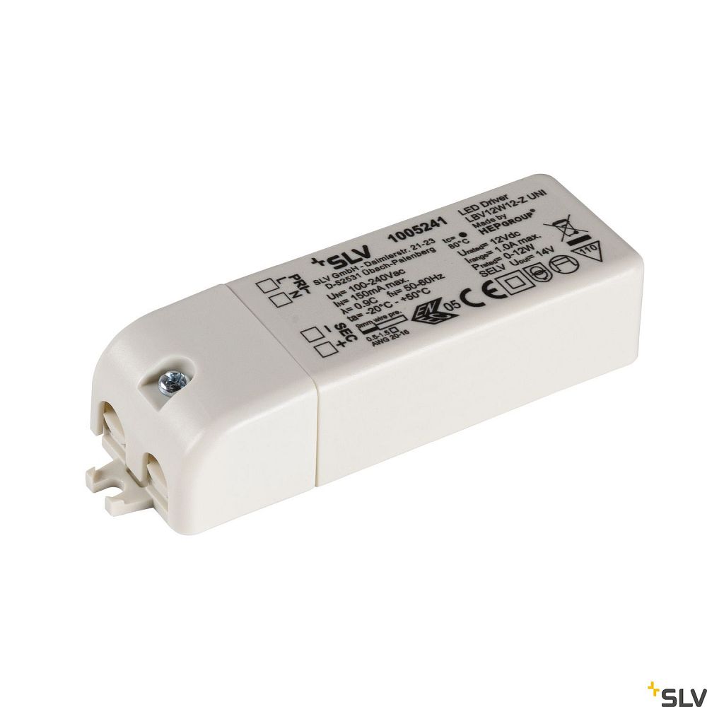 Unité d'alimentation LED 12V, 12W - SLV 1005241 - KS Lumiere