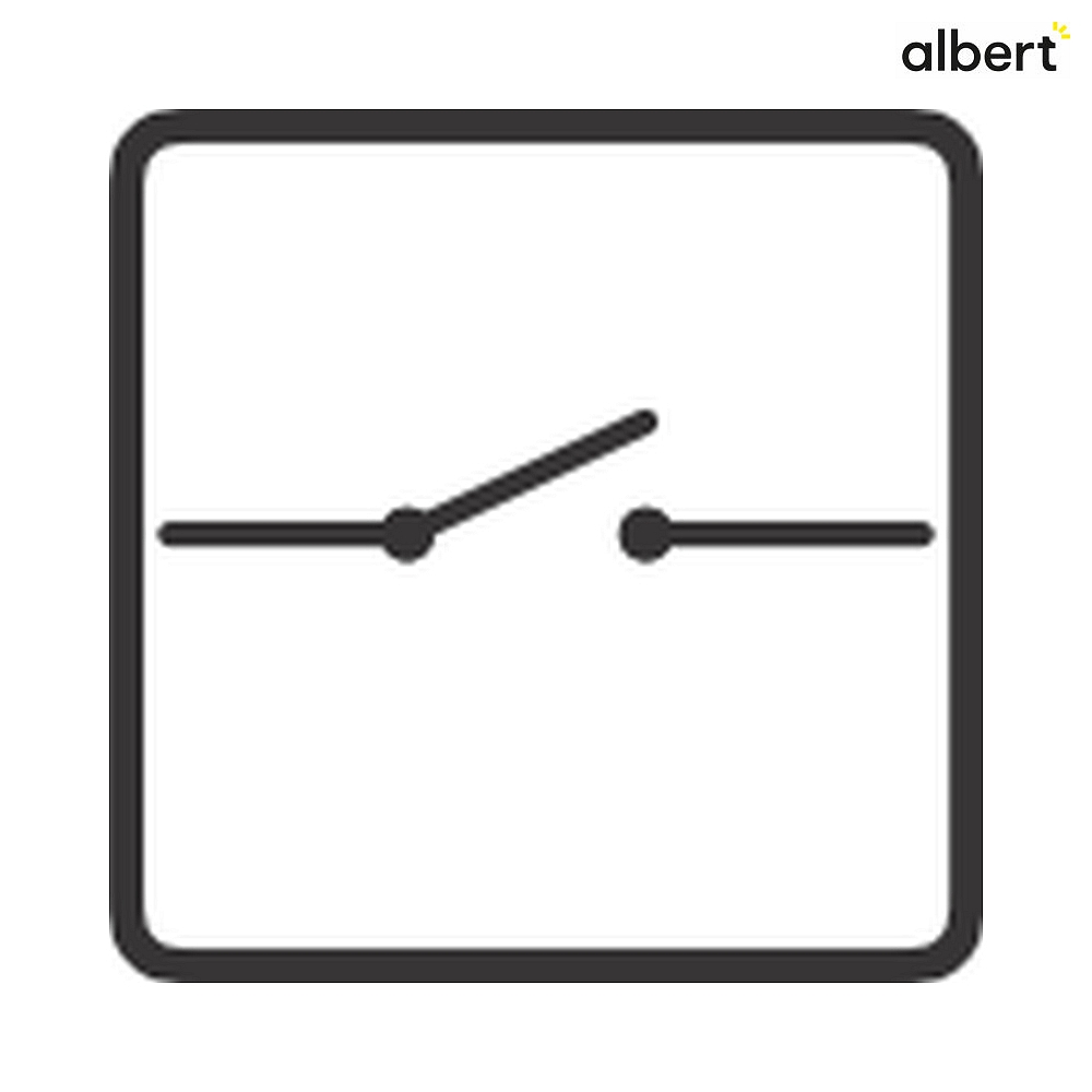 Interrupteur inverseur NO 4417 /-19 - Albert Leuchten 12736093 - KS Lumiere