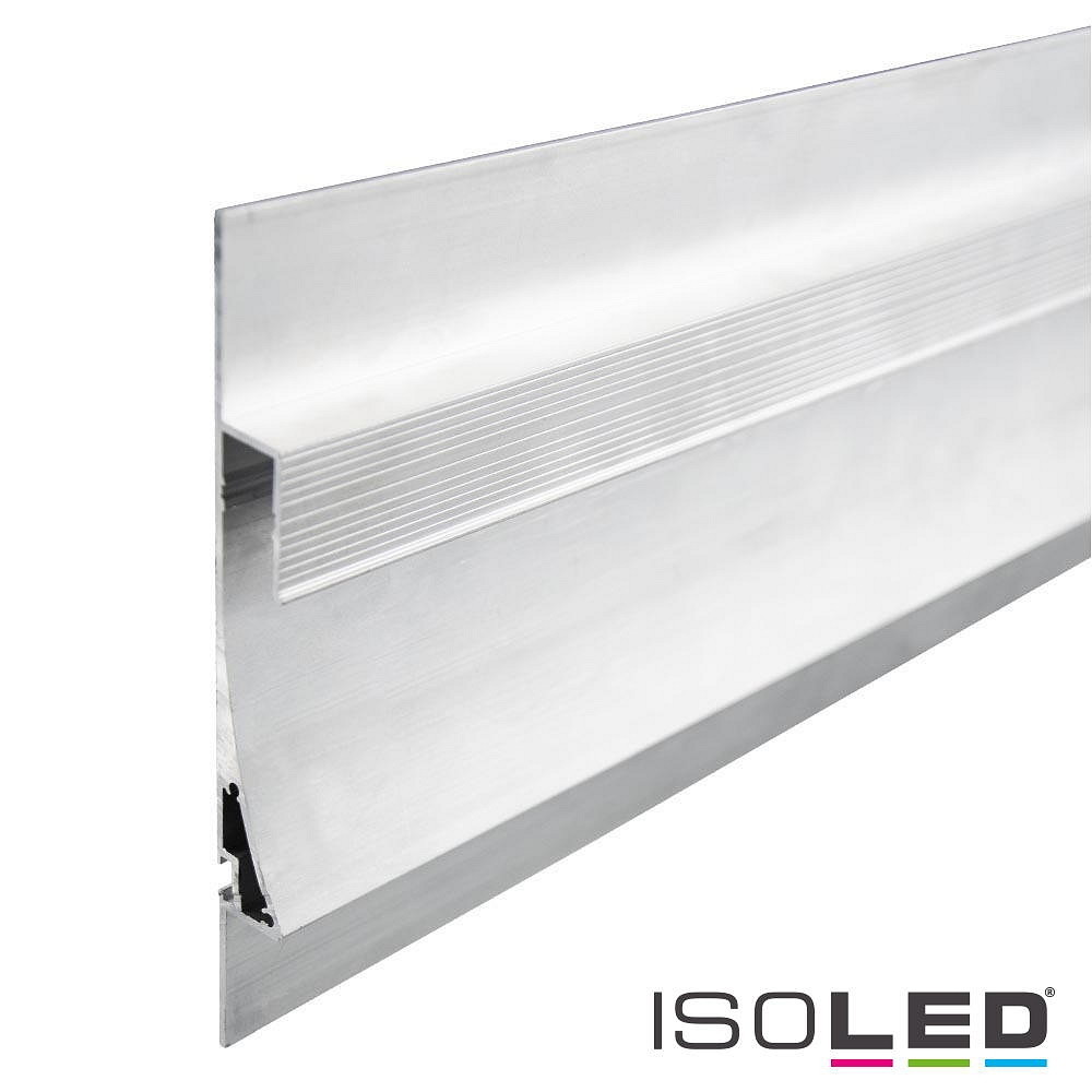 Ontslag Ambitieus exegese LED drywall lighting profile SINGLE CURVE, indirect lightbeam, for 1 LED- Strip, aluminium, 200cm, anodized aluminium - ISOLED