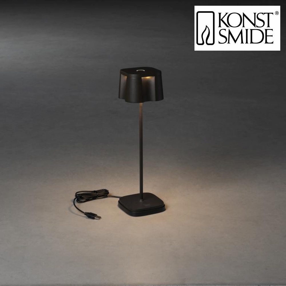 Wolk Socialistisch Controversieel Outdoor LED accu table lamp NICE, IP54, 2.5W 2700/3000K 120lm, dimmable,  black