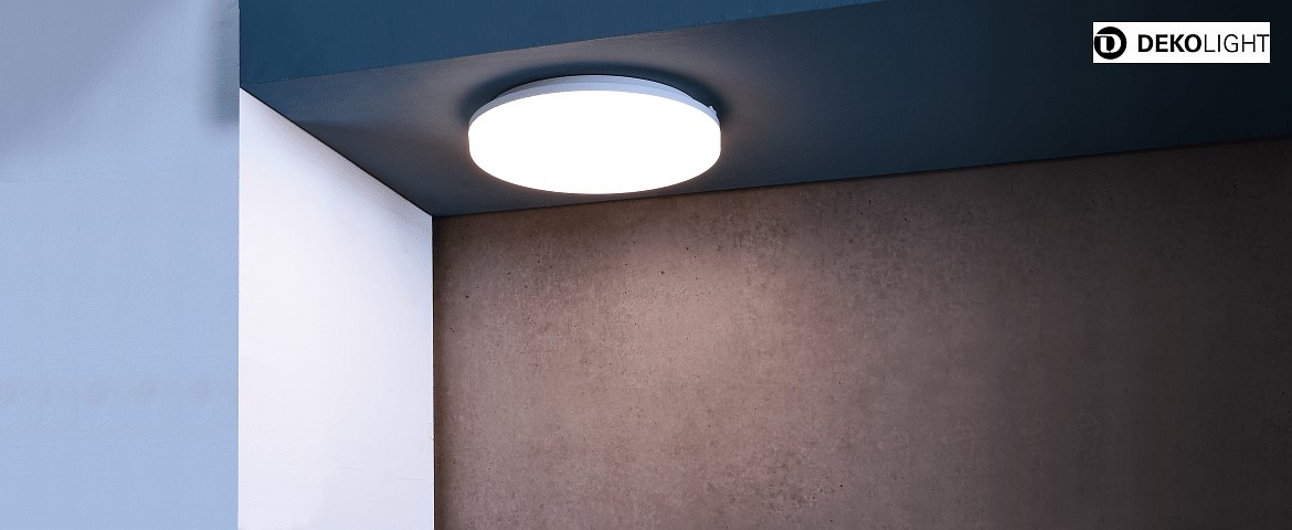 Deko-Light Plafonnier extérieur ALTAIS Ø 33CM CCT Switch, câblé en continu IP54, blanche Deko-Light Plafonnier extérieur ALTAIS Ø 33CM CCT Switch, câblé en continu IP54, blanche