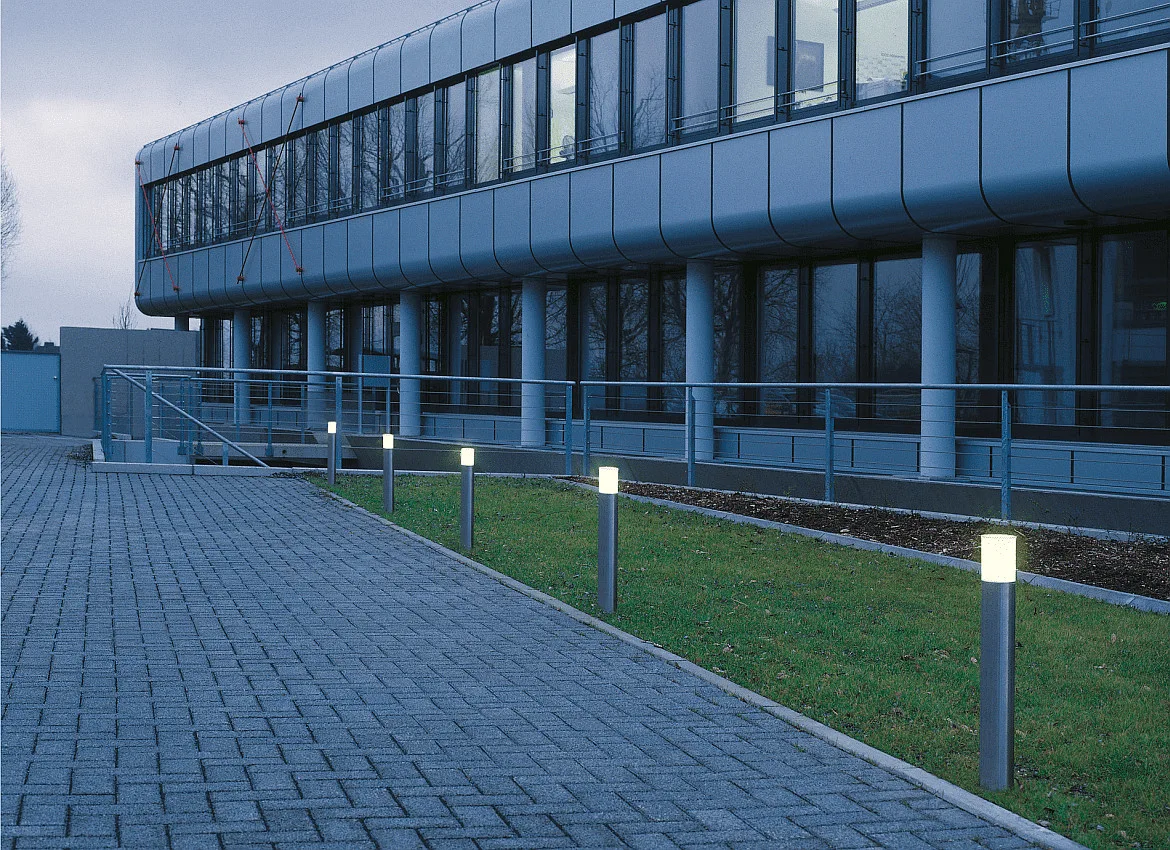 SLV Bollard pole light ROX ACRYL E27, IP44, H 90cm, inox 304 SLV Bollard pole light ROX ACRYL E27, IP44, H 90cm, inox 304