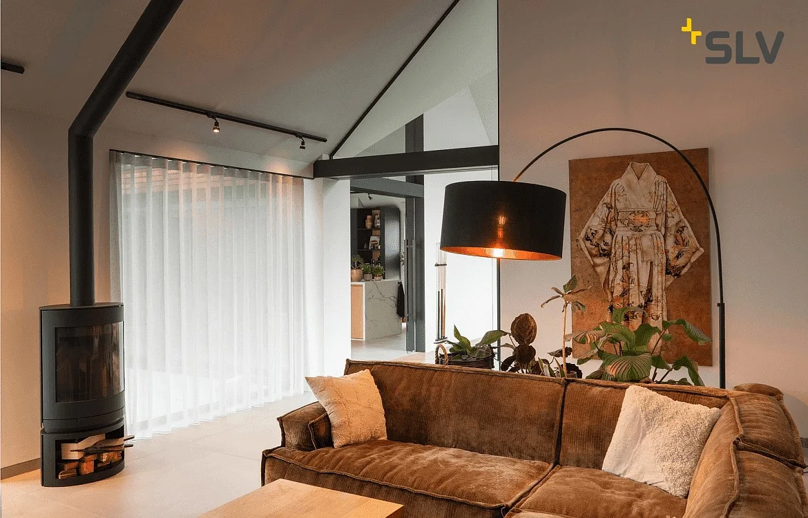 SLV Lampadaire FENDA BOW BASIS avec interrupteur, sans abat-jour, réglable, avec douille E27 IP20, noir SLV Lampadaire FENDA BOW BASIS avec interrupteur, sans abat-jour, réglable, avec douille E27 IP20, noir