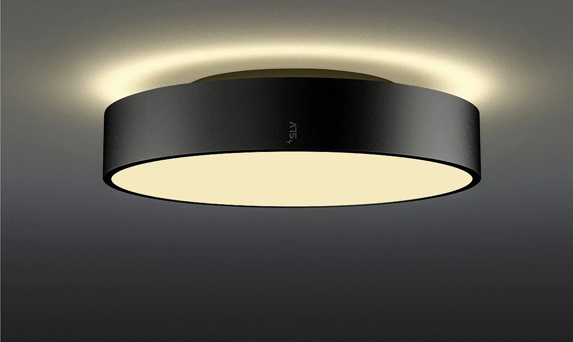 SLV Applique et plafonnier MEDO® PRO 40 rond IP50, noir gradable SLV Applique et plafonnier MEDO® PRO 40 rond IP50, noir gradable