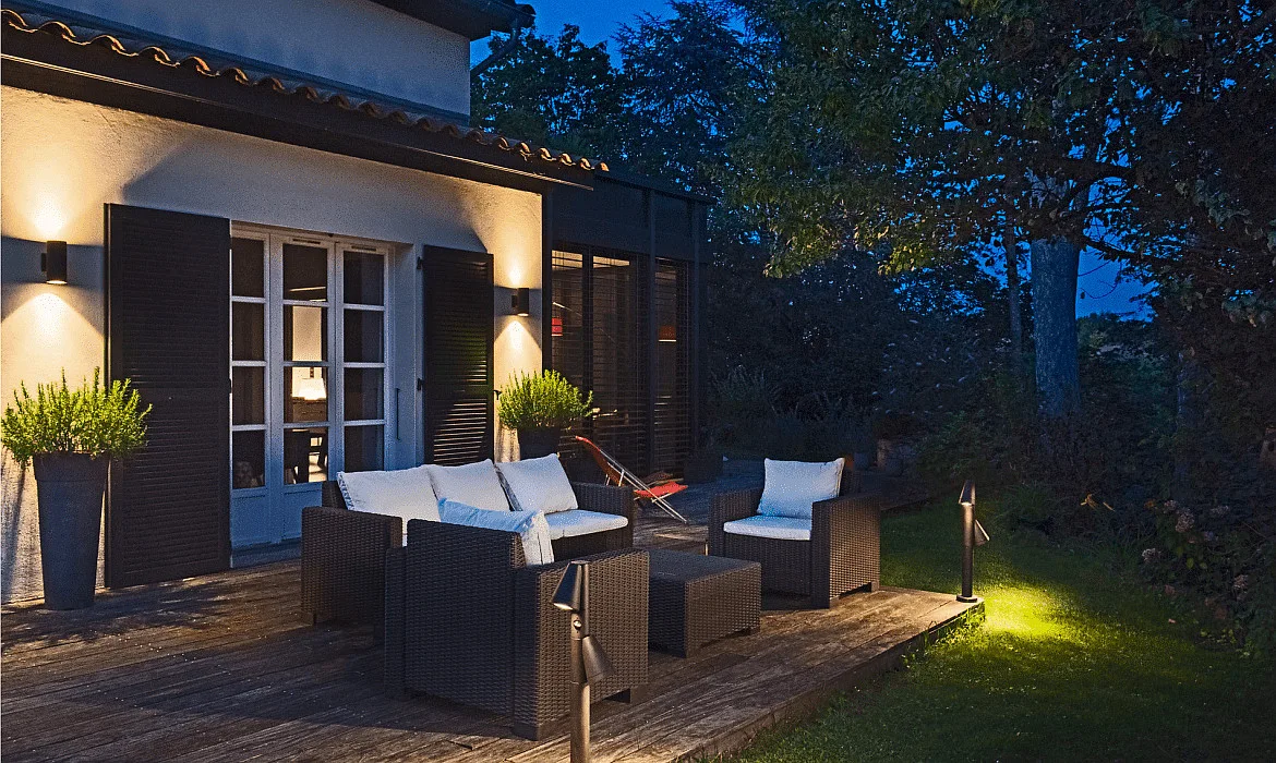 SLV Lampadaire d’extérieur T-TUBE 70 POLE DOUBLE avec capteur GU10, noir gradable SLV Lampadaire d’extérieur T-TUBE 70 POLE DOUBLE avec capteur GU10, noir gradable
