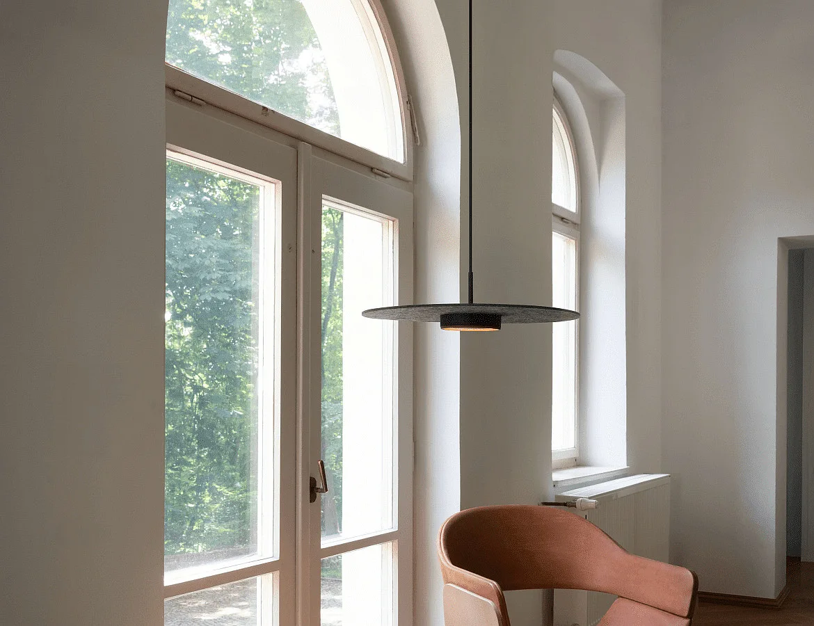 SLV Luminaire à suspension GRIP! FLAT IP20, or, noir gradable SLV Luminaire à suspension GRIP! FLAT IP20, or, noir gradable