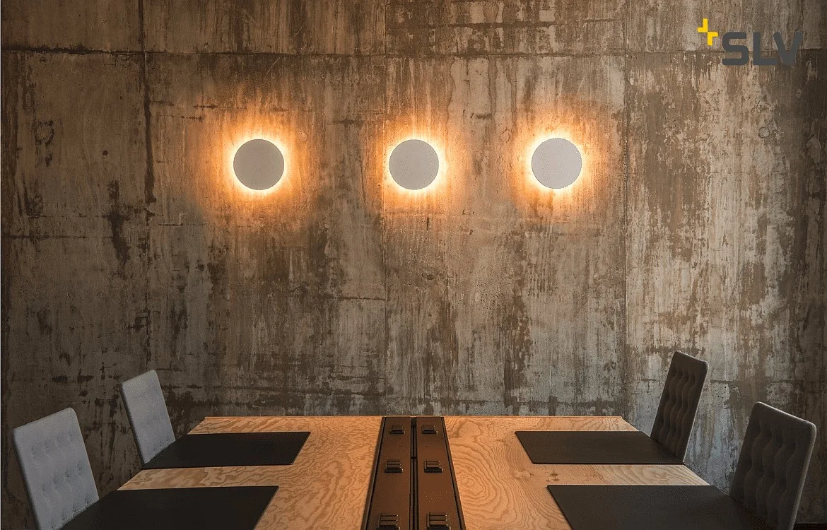 SLV PLASTRA, Wall luminaire, LED, 3000K, round, white plaster SLV PLASTRA, Wall luminaire, LED, 3000K, round, white plaster
