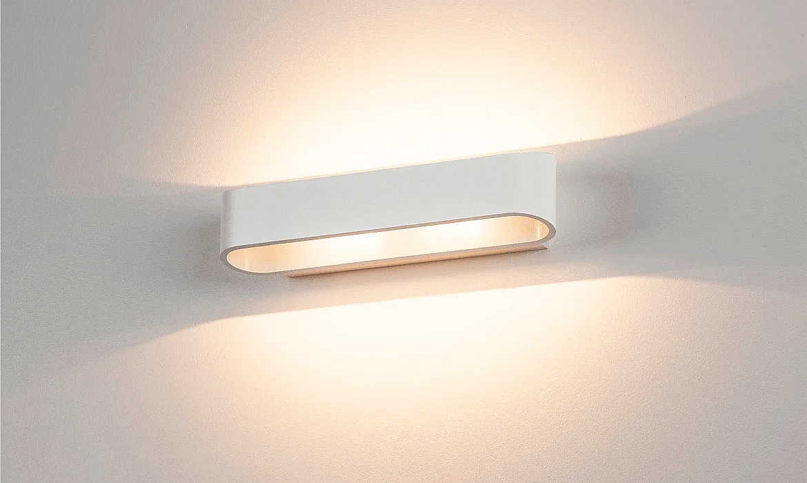 SLV Wall luminaire ASSO LED 300, oval, 2x5W LED, 3000K, white SLV Wall luminaire ASSO LED 300, oval, 2x5W LED, 3000K, white