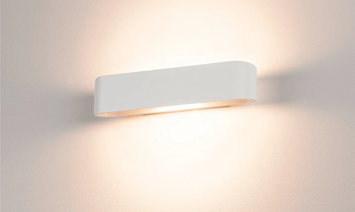 SLV Luminaire mural OSSA 300 haut bas, ovale R7s IP20, blanche gradable SLV Luminaire mural OSSA 300 haut bas, ovale R7s IP20, blanche gradable