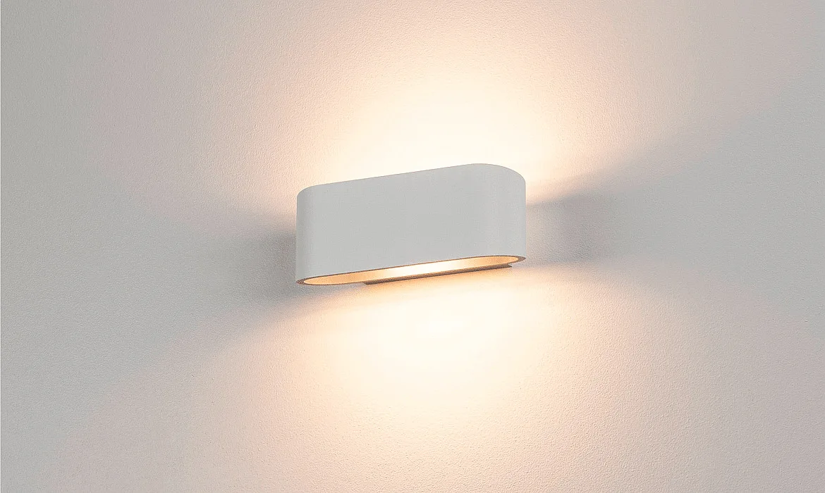 SLV Wall luminaire OSSA R7S oval, R7s 78mm, max. 100W, white SLV Wall luminaire OSSA R7S oval, R7s 78mm, max. 100W, white