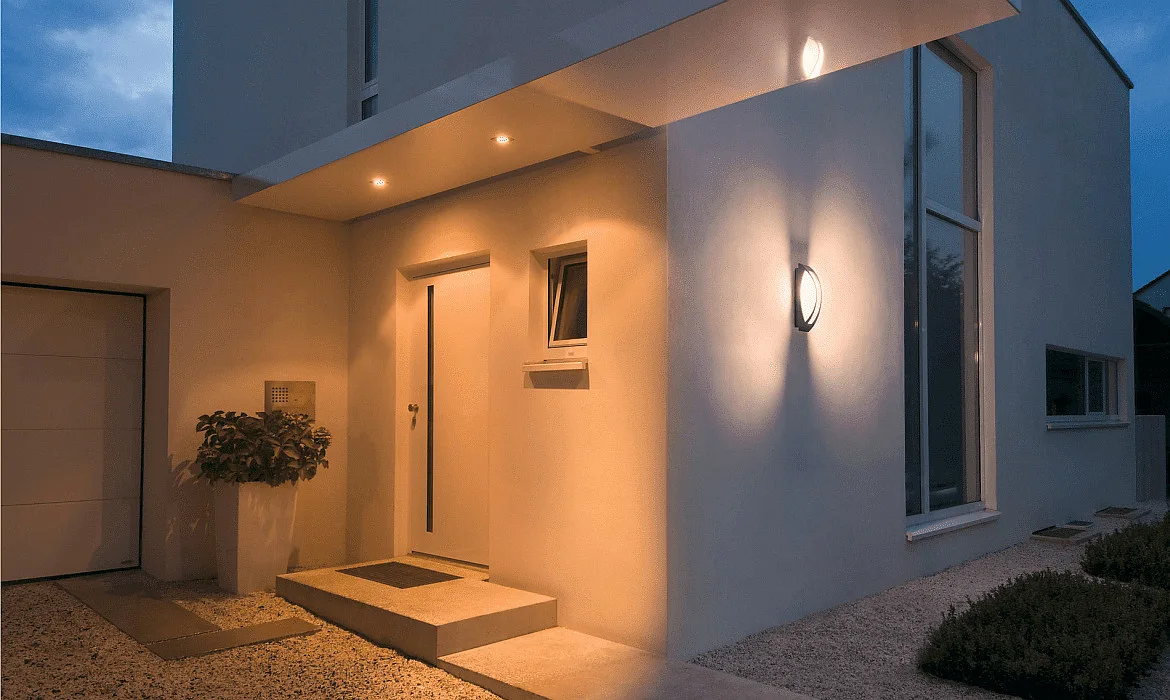 SLV Luminaire mural d’extérieur MERIDIAN 2 E27 IP54, pierre SLV Luminaire mural d’extérieur MERIDIAN 2 E27 IP54, pierre