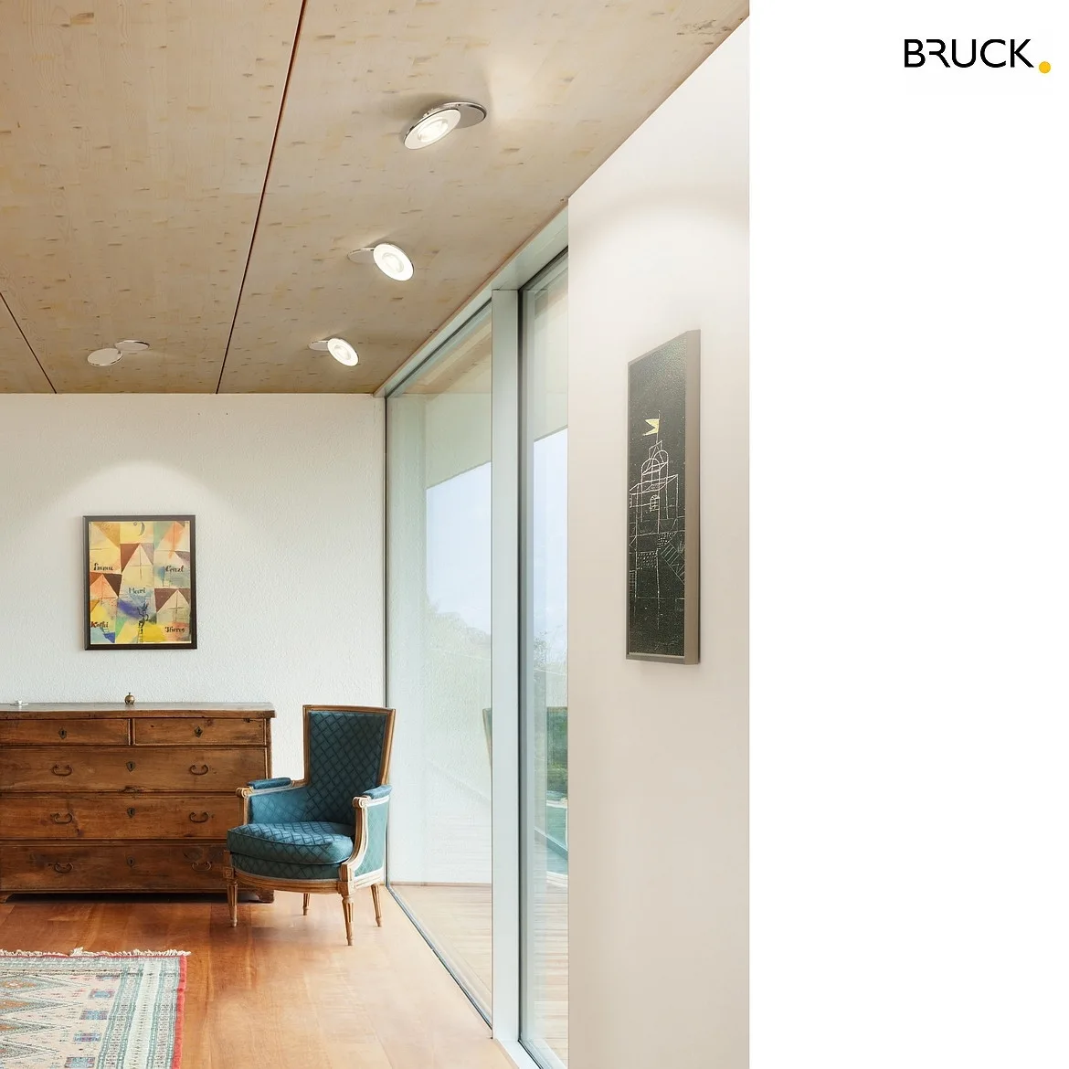 BRUCK ceiling luminaire EUCLID 3D 80° AC C IP20, chrome dimmable BRUCK ceiling luminaire EUCLID 3D 80° AC C IP20, chrome dimmable