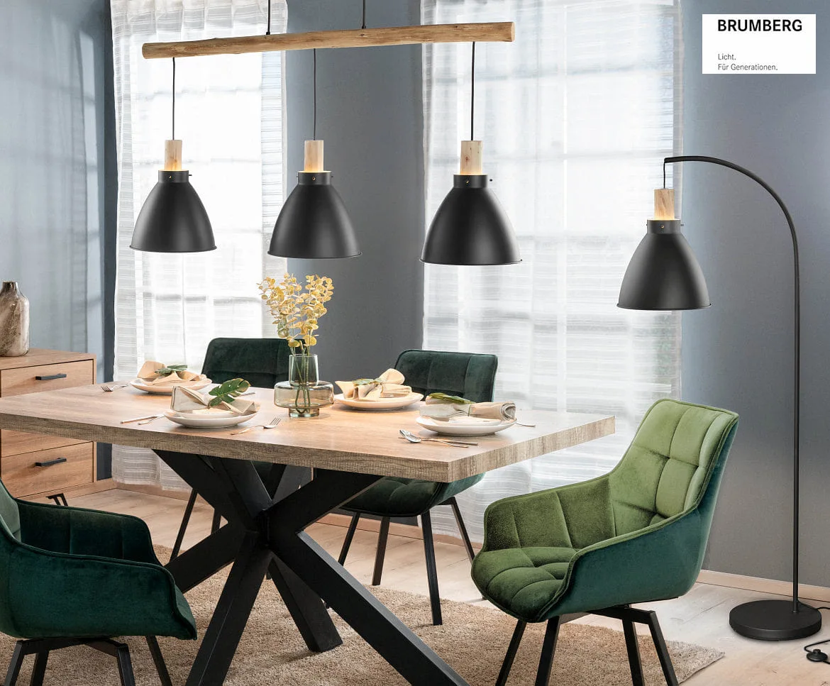 Brumberg Lampadaire BRENTHIS Bas, rigide E27 IP20, bois, noir Brumberg Lampadaire BRENTHIS Bas, rigide E27 IP20, bois, noir