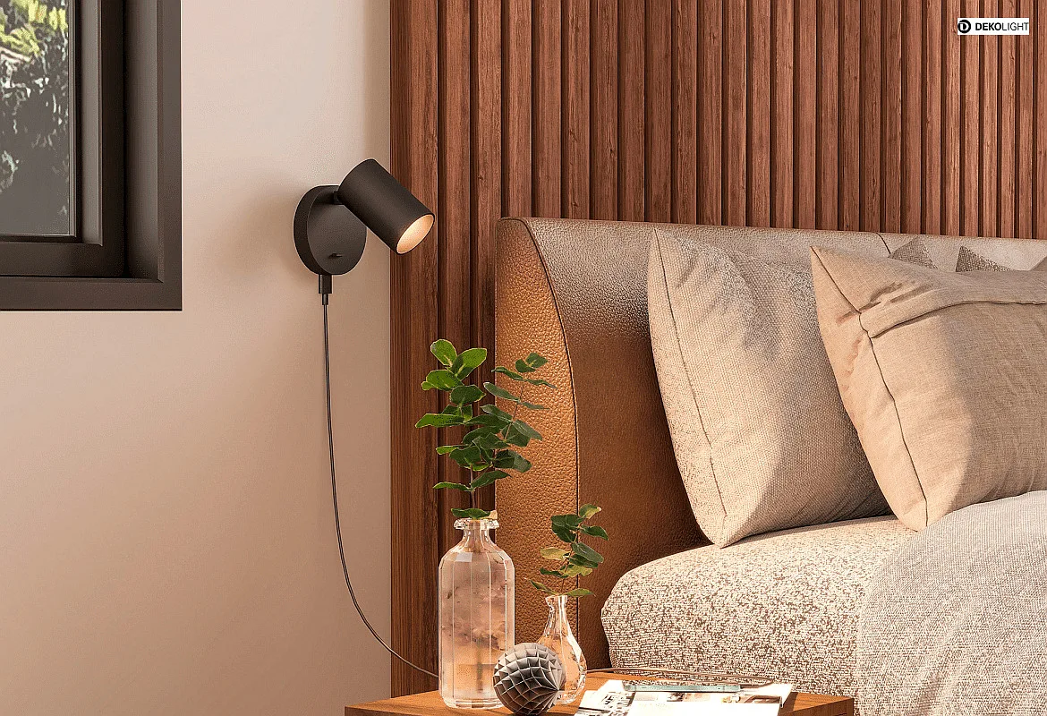 Deko-Light reading lamp CAN TILT ROUND USB round, with switch, with USB charging function, cardanic swivelling GU10 IP20, black Deko-Light reading lamp CAN TILT ROUND USB round, with switch, with USB charging function, cardanic swivelling GU10 IP20, black