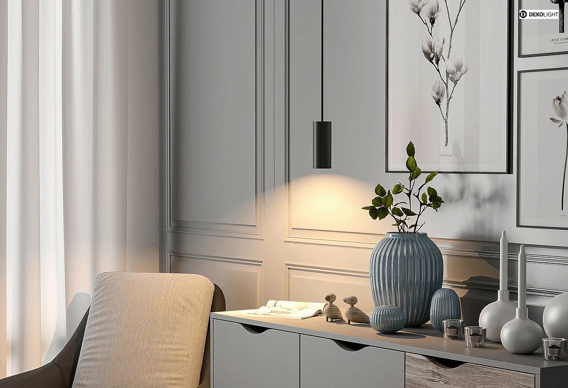 Deko-Light Luminaire à suspension CAN 150 Bas, cylindrique, direct GU10 IP20, noir Deko-Light Luminaire à suspension CAN 150 Bas, cylindrique, direct GU10 IP20, noir