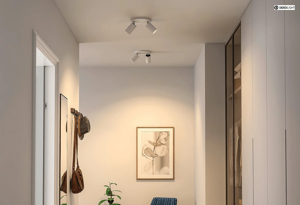 Deko-Light ceiling luminaire CAN TILT ROUND Ø 20CM 2 flames, round, cardanic swivelling GU10 IP20, white Deko-Light ceiling luminaire CAN TILT ROUND Ø 20CM 2 flames, round, cardanic swivelling GU10 IP20, white