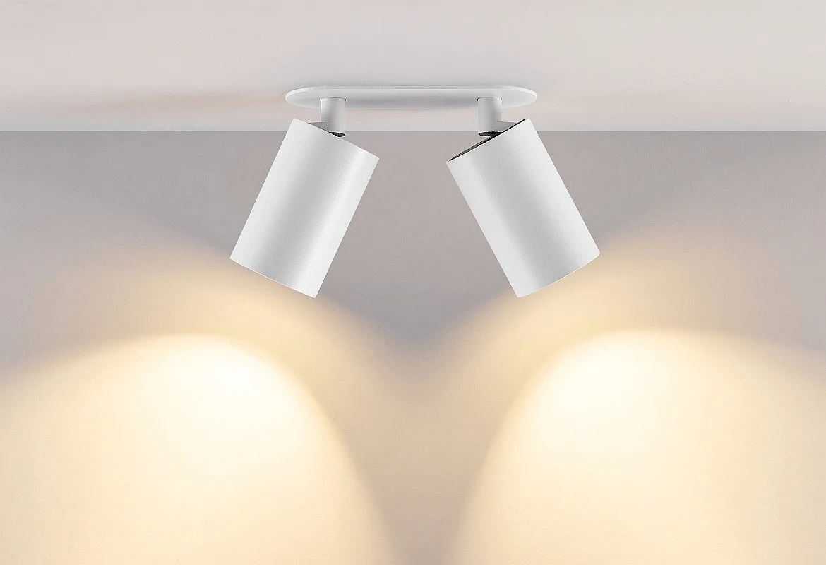 Deko-Light Projecteur encastré CAN TILT ROUND DOUBLE à 2 flammes, rond, pivotant à la cardan GU10 IP20, blanche Deko-Light Projecteur encastré CAN TILT ROUND DOUBLE à 2 flammes, rond, pivotant à la cardan GU10 IP20, blanche