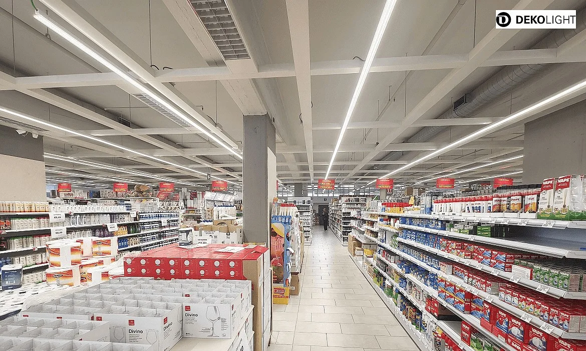 Deko-Light Luminaire triphasé LINEAR PRO 120 contrôlable par DALI, CCT Switch, multipower IP20, blanc trafic gradable Deko-Light Luminaire triphasé LINEAR PRO 120 contrôlable par DALI, CCT Switch, multipower IP20, blanc trafic gradable