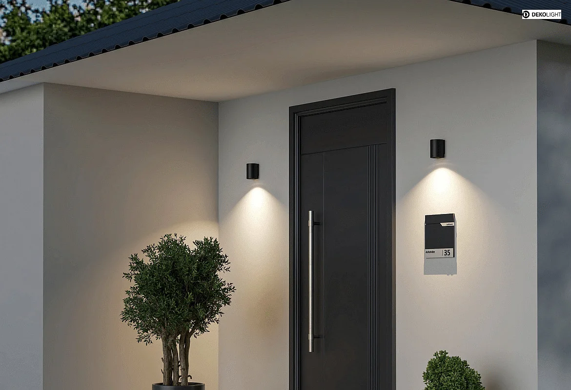 Deko-Light Luminaire mural d’extérieur CAN OUTDOOR UP OR DOWN à 1 flamme, cylindrique, rigide GU10 IP65, noir Deko-Light Luminaire mural d’extérieur CAN OUTDOOR UP OR DOWN à 1 flamme, cylindrique, rigide GU10 IP65, noir