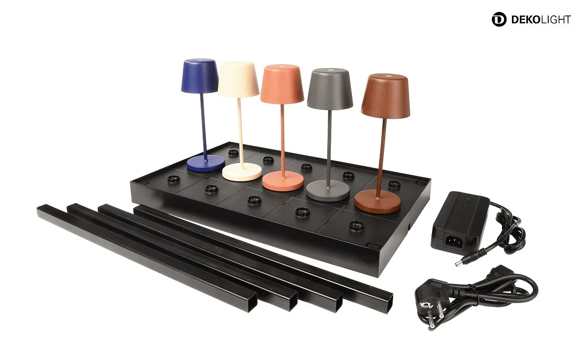 Deko-Light Station de recharge CANIS MINI x15 15 fois, noir Deko-Light Station de recharge CANIS MINI x15 15 fois, noir