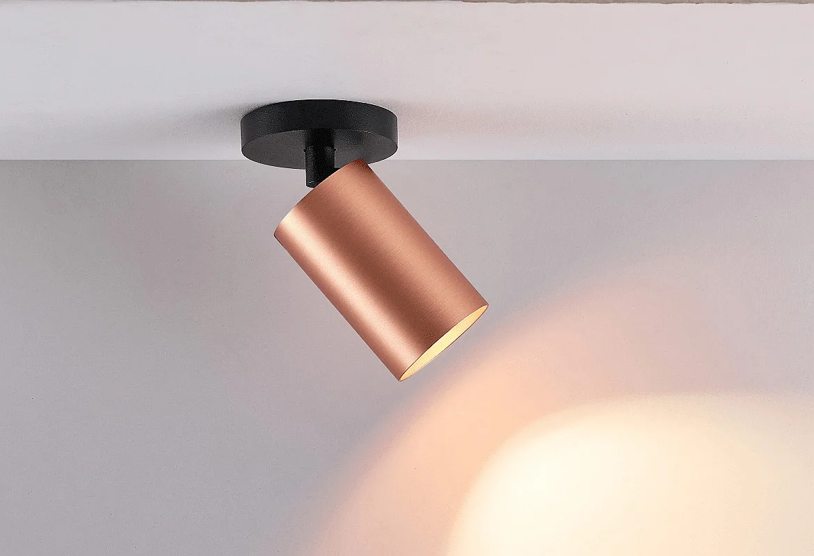 Deko-Light surface mounted housing CAN MIX'N MATCH 1/2 - SPOT HEAD (CEILING / 3PHASE) cylindrical, rigid, mechanical, rose gold Deko-Light surface mounted housing CAN MIX'N MATCH 1/2 - SPOT HEAD (CEILING / 3PHASE) cylindrical, rigid, mechanical, rose gold