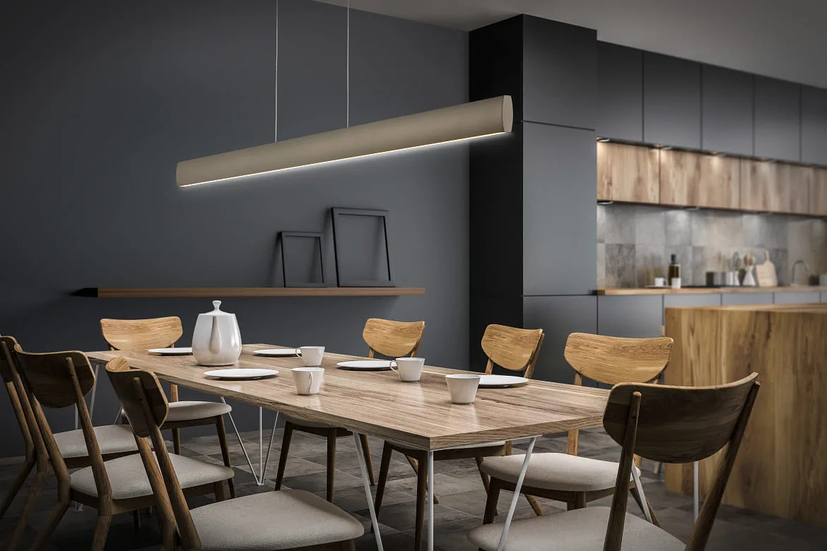Knapstein Luminaire à suspension RUNA-92 haut bas, petit, Tunable White, réglable IP20, noir gradable Knapstein Luminaire à suspension RUNA-92 haut bas, petit, Tunable White, réglable IP20, noir gradable
