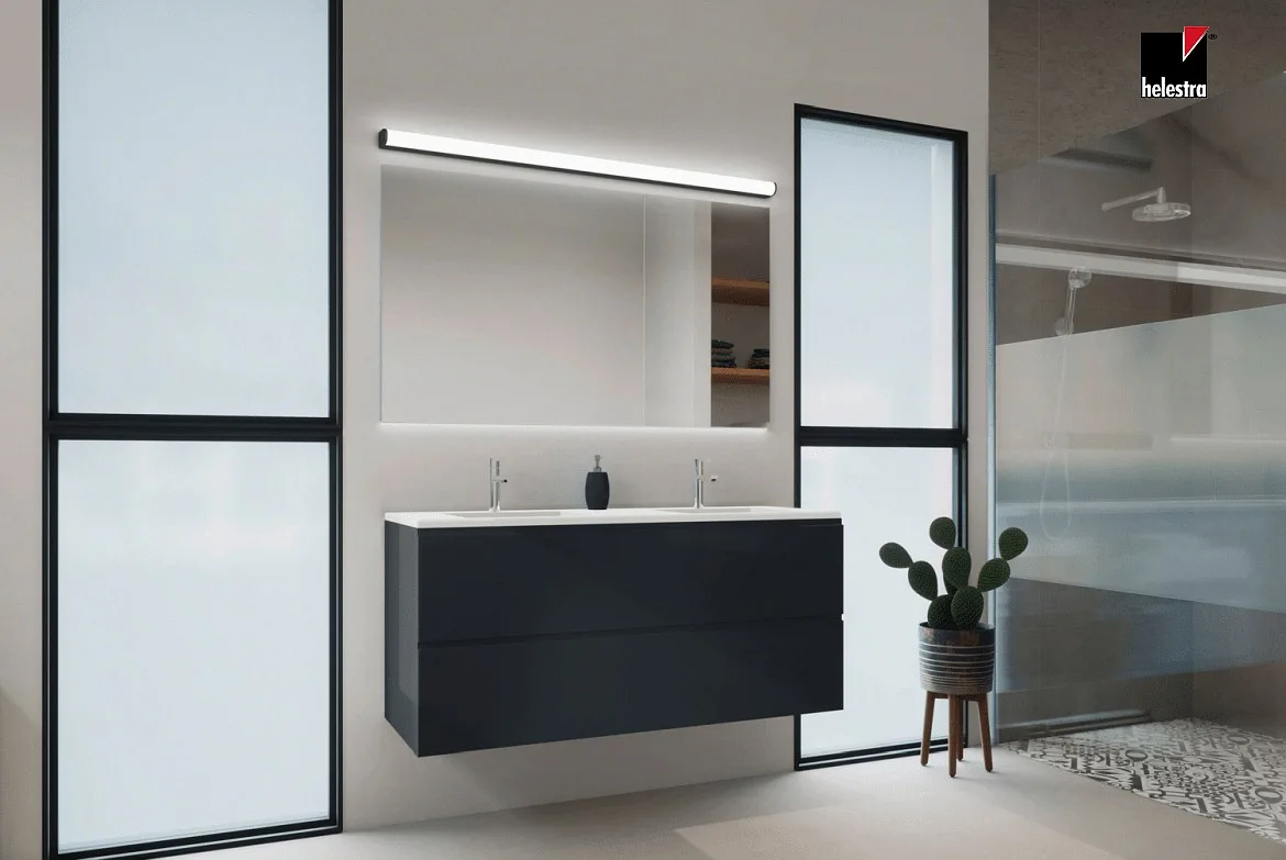 Helestra Luminaire de miroir PONTO 60 IP44, chrome Helestra Luminaire de miroir PONTO 60 IP44, chrome