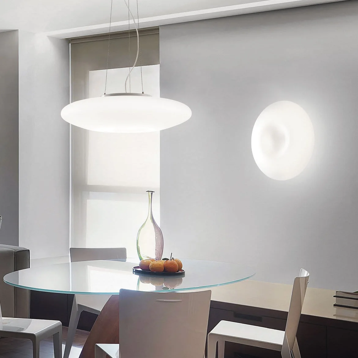 Ideal Lux Applique et plafonnier GLORY PL3 D50 3 flammes E27 IP20, blanche Ideal Lux Applique et plafonnier GLORY PL3 D50 3 flammes E27 IP20, blanche