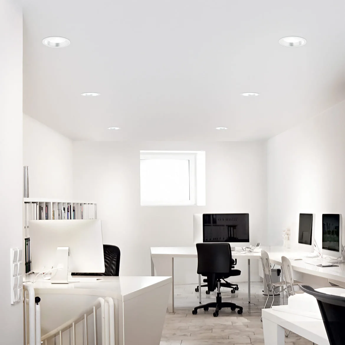 Ideal Lux ceiling recessed luminaire OFF 162 round IP20, white Ideal Lux ceiling recessed luminaire OFF 162 round IP20, white
