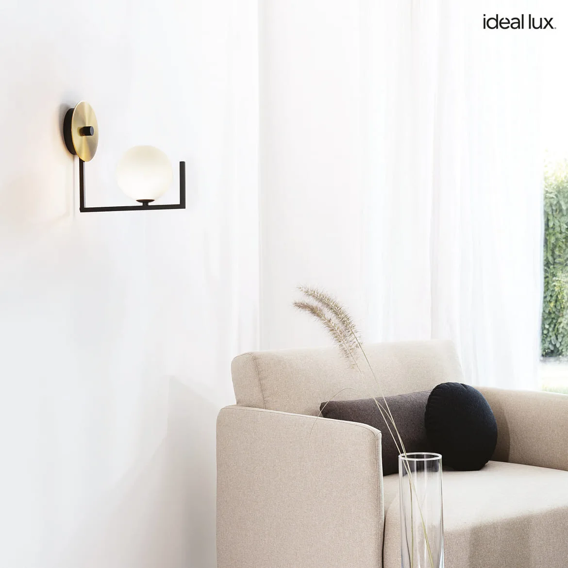 Ideal Lux Luminaire mural BIRDS AP1 à 1 flamme G9 IP20, noir mat Ideal Lux Luminaire mural BIRDS AP1 à 1 flamme G9 IP20, noir mat