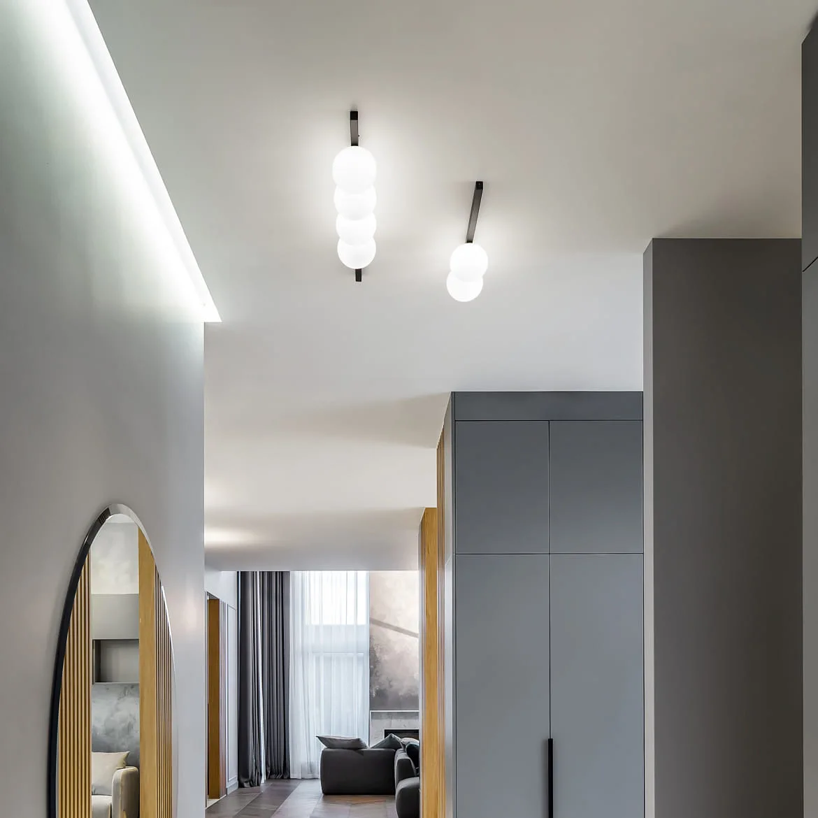 Ideal Lux Luminaire de plafond BINOMIO à 2 flammes G9 IP20, noir gradable Ideal Lux Luminaire de plafond BINOMIO à 2 flammes G9 IP20, noir gradable