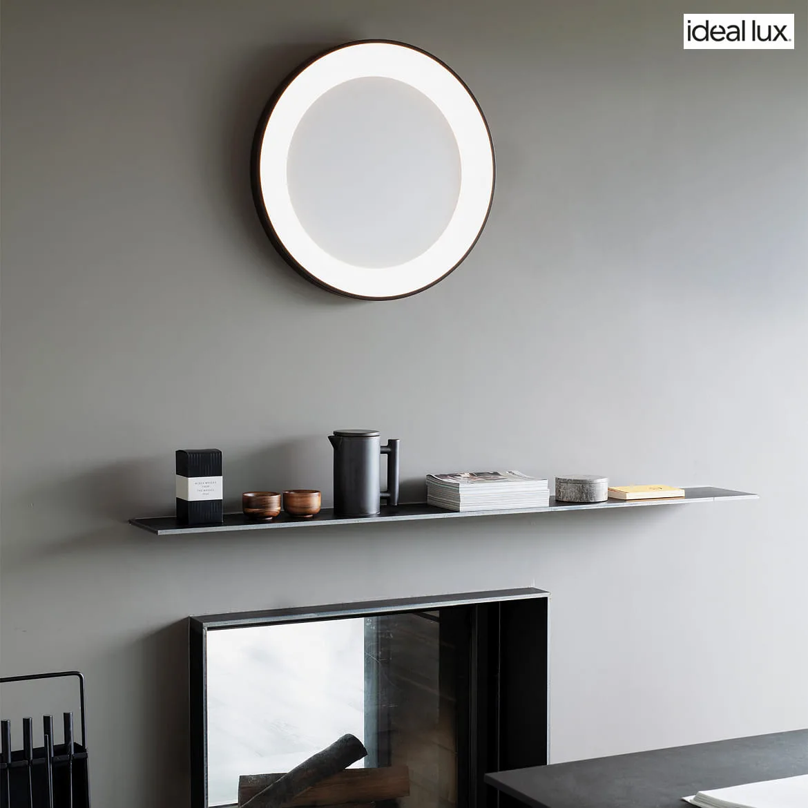 Ideal Lux ceiling luminaire PLANET 60 IP20, black Ideal Lux ceiling luminaire PLANET 60 IP20, black