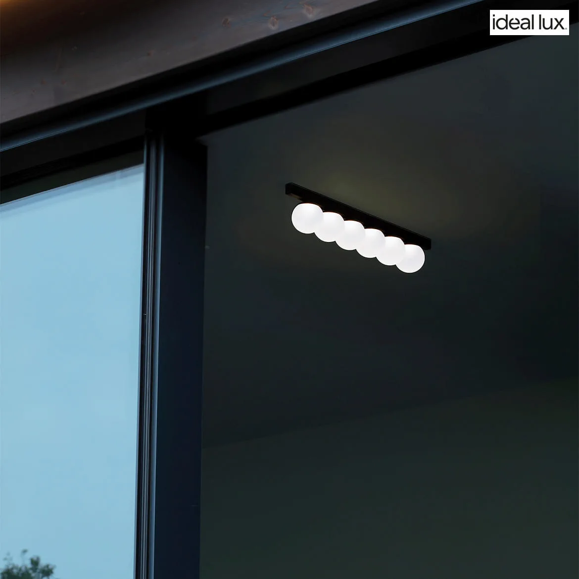 Ideal Lux Luminaire de plafond PING PONG IP20, noir Ideal Lux Luminaire de plafond PING PONG IP20, noir