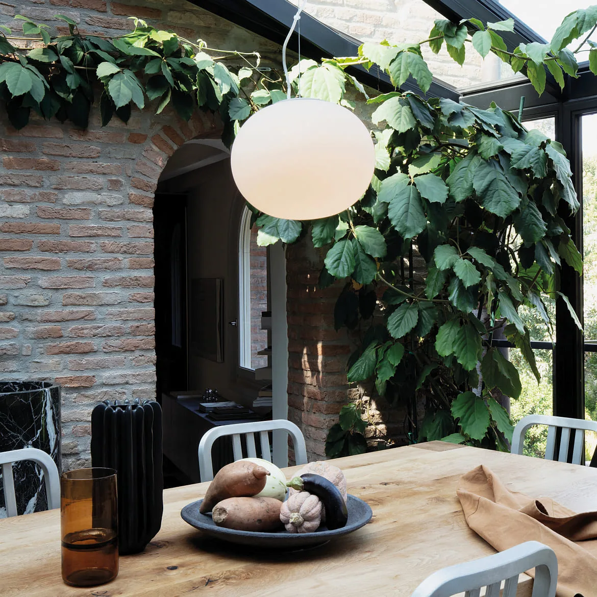 Ideal Lux Luminaire à suspension COTTON 40 E27 IP20, blanche gradable Ideal Lux Luminaire à suspension COTTON 40 E27 IP20, blanche gradable