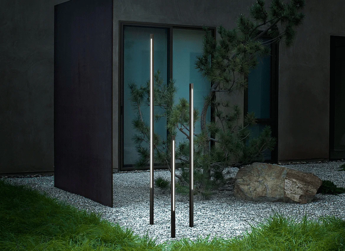 Ideal Lux Luminaire d'allées JEDI PT LED 80.5CM angulaire, commutable, avec piquet de potentiel IP65, mat, marron café Ideal Lux Luminaire d'allées JEDI PT LED 80.5CM angulaire, commutable, avec piquet de potentiel IP65, mat, marron café