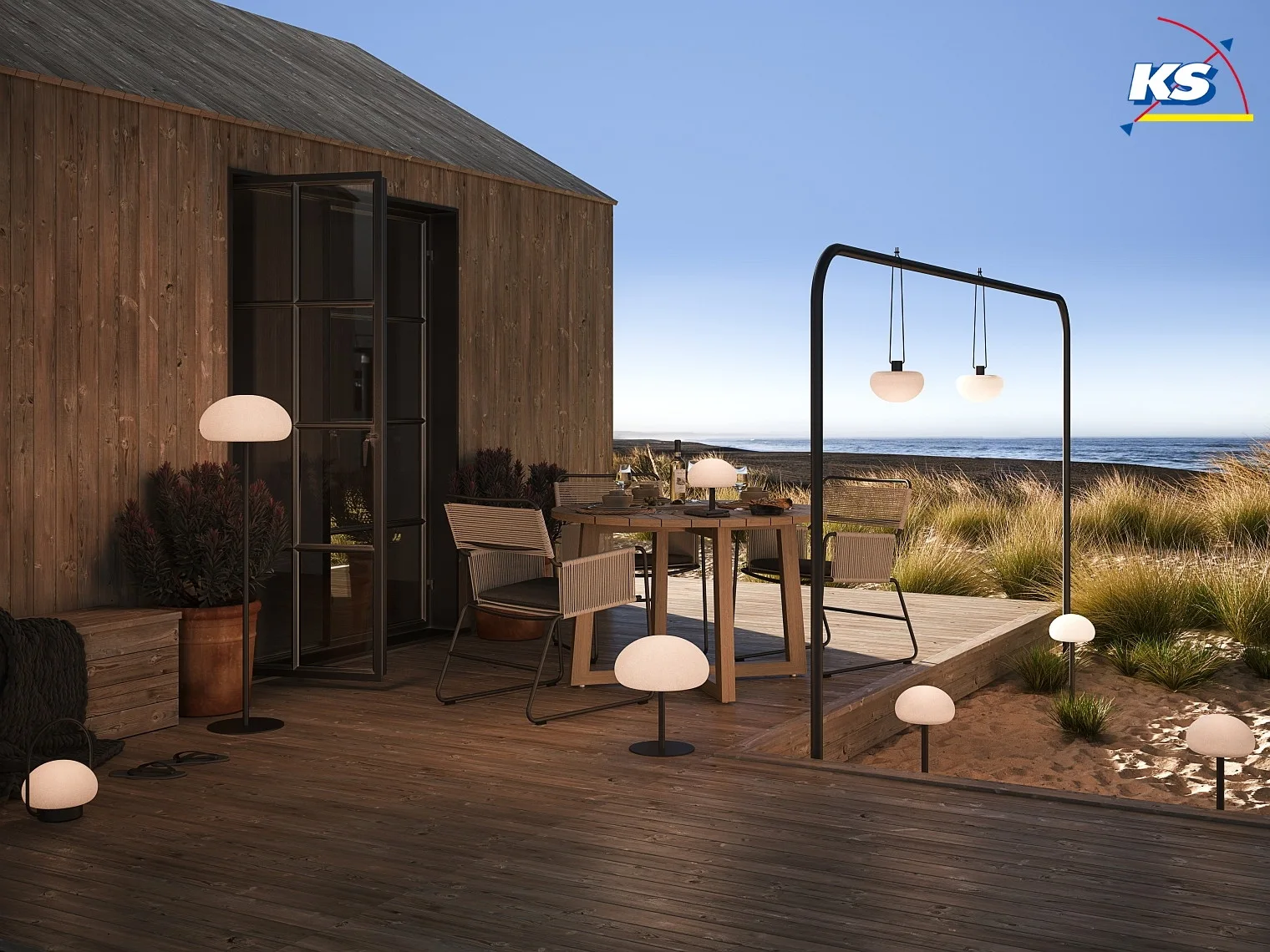 Nordlux Lampe suspendue à accu SPONGE dimmable IP65, blanc mat gradable Nordlux Lampe suspendue à accu SPONGE dimmable IP65, blanc mat gradable