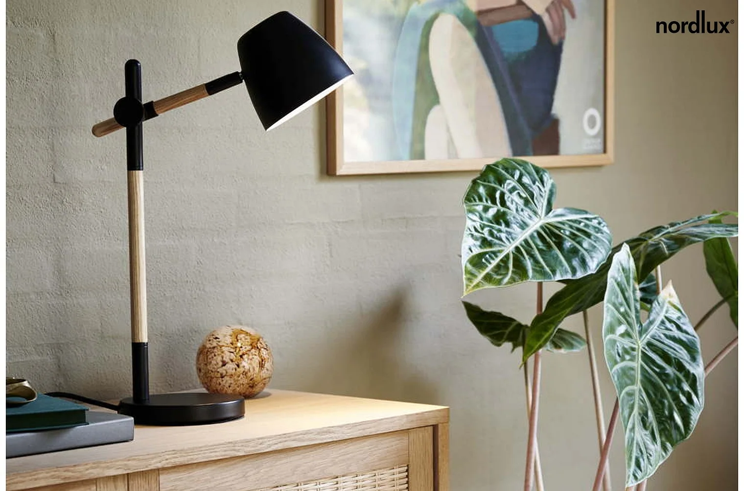 Nordlux Table lamp THEO, GU10, black Nordlux Table lamp THEO, GU10, black