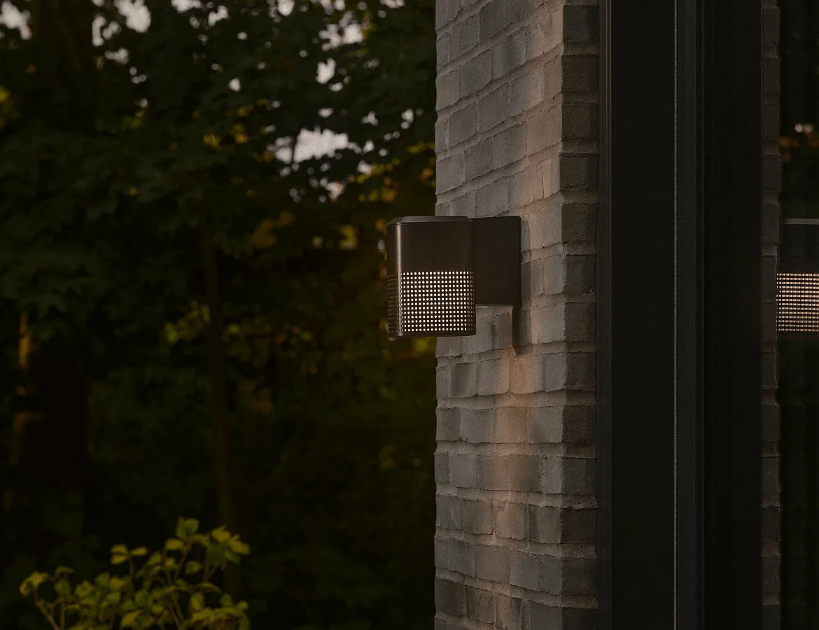 Nordlux outdoor wall luminaire SIDARA WL square, perforated, sea-air resistant, with lamp socket E27 IP54, seaside black Nordlux outdoor wall luminaire SIDARA WL square, perforated, sea-air resistant, with lamp socket E27 IP54, seaside black