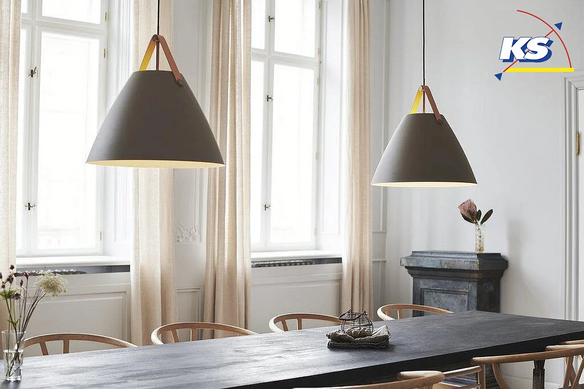 design for the people by Nordlux Pendant luminaire STRAP 48, 48cm, E27, IP20, metal, beige design for the people by Nordlux Pendant luminaire STRAP 48, 48cm, E27, IP20, metal, beige