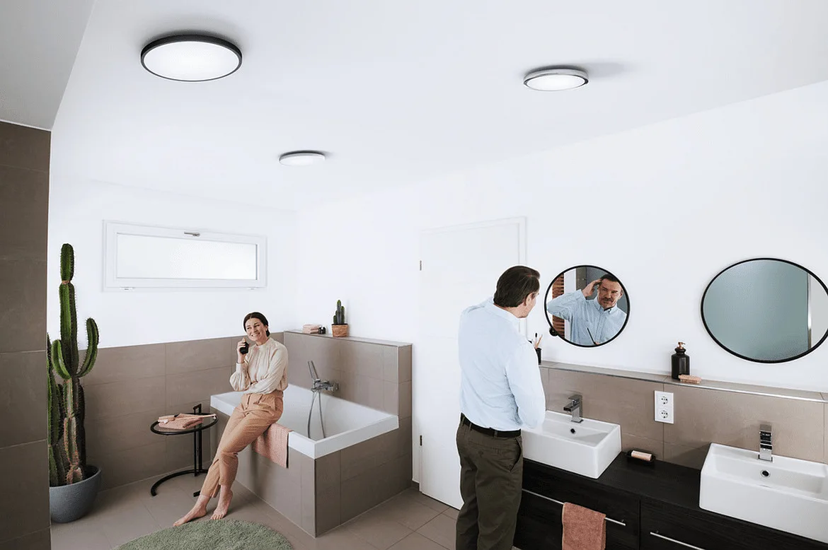 Ledvance wall and ceiling luminaire SMART+ WIFI ORBIS DISC 400MM TW tunable white, controllable via WLAN / WIFI IP44, dimmable Ledvance wall and ceiling luminaire SMART+ WIFI ORBIS DISC 400MM TW tunable white, controllable via WLAN / WIFI IP44, dimmable
