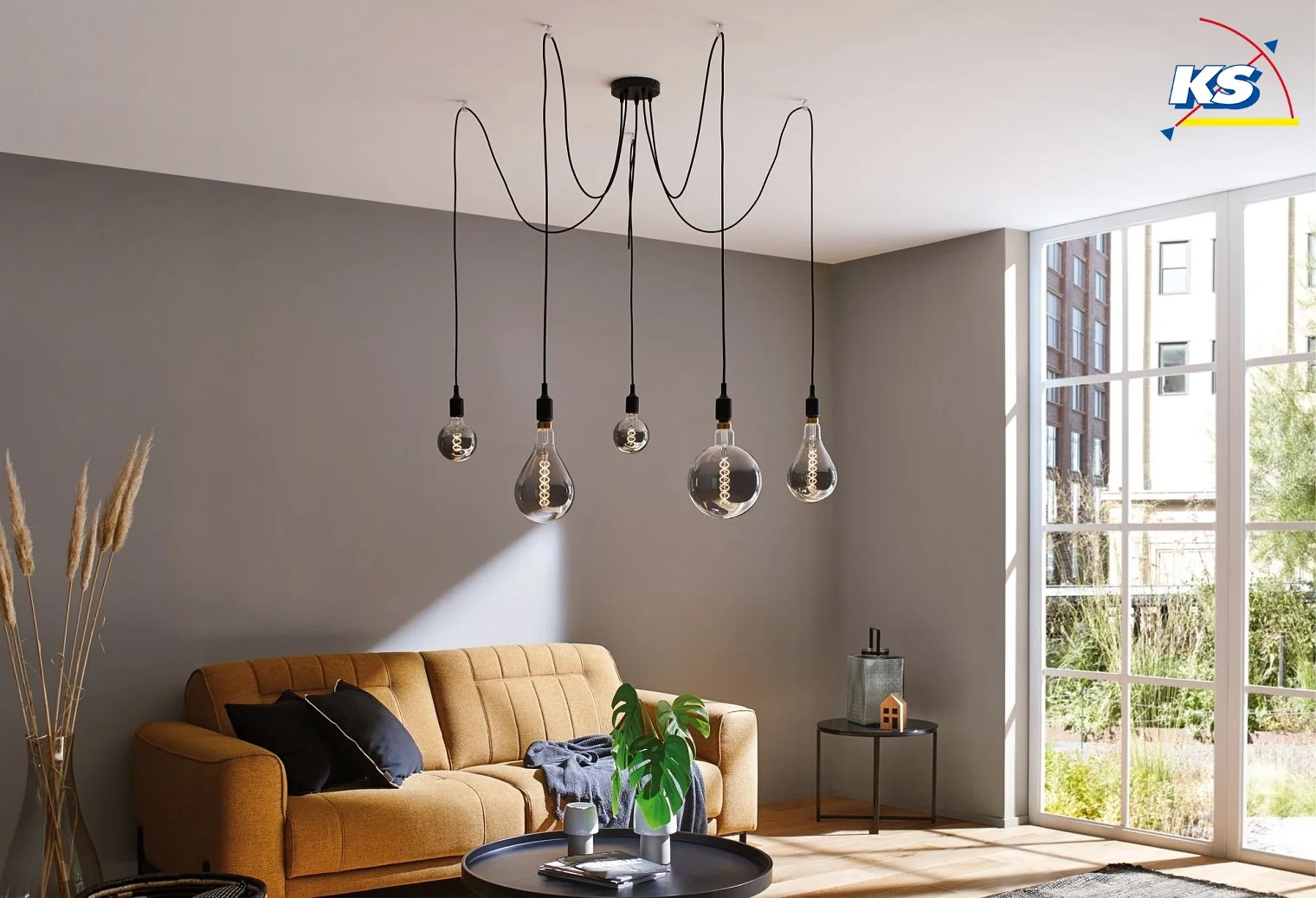 Paulmann Luminaire à suspension NEORDIC KETIL 5 flammes E27 IP20, noir gradable Paulmann Luminaire à suspension NEORDIC KETIL 5 flammes E27 IP20, noir gradable