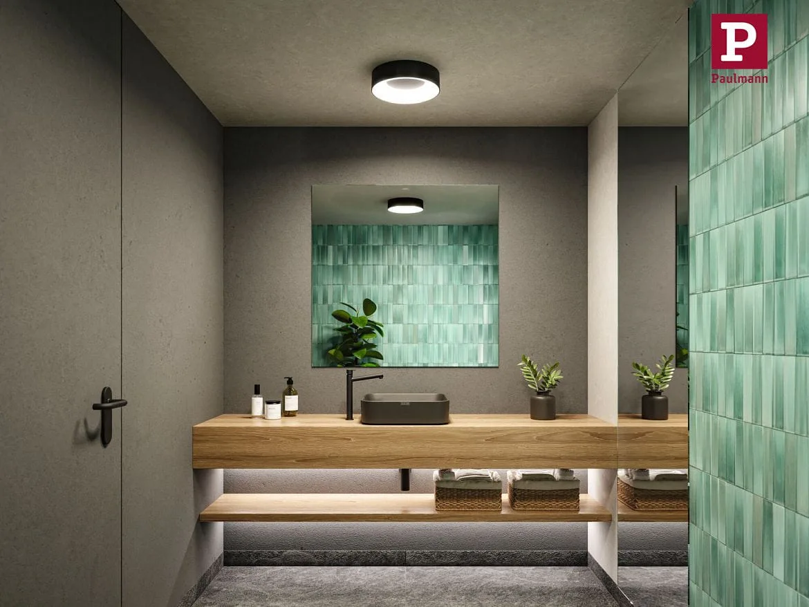 Paulmann Luminaire de salle de bain CASCA CCT Switch, commutable IP44, noir mat Paulmann Luminaire de salle de bain CASCA CCT Switch, commutable IP44, noir mat