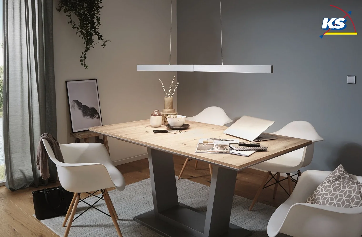 Paulmann Luminaire à suspension APTARE LED contrôlable par ZigBee IP20, aluminium brossé gradable Paulmann Luminaire à suspension APTARE LED contrôlable par ZigBee IP20, aluminium brossé gradable
