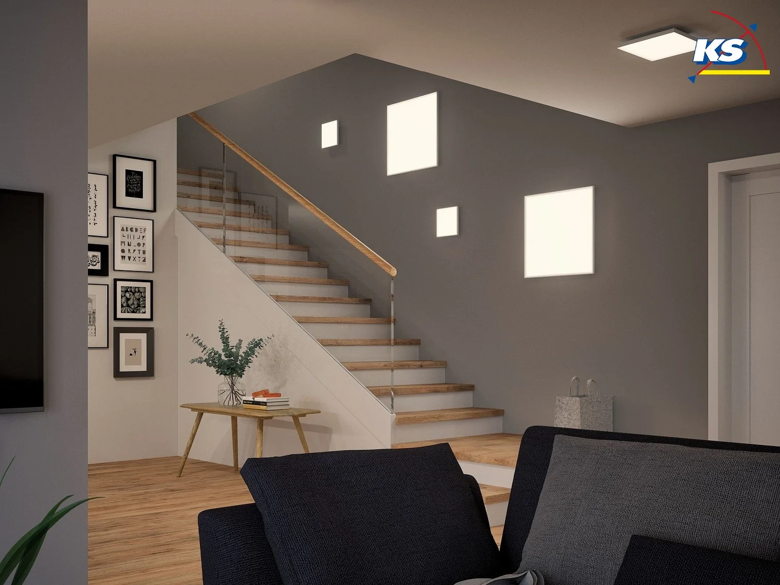 Paulmann LED Panel VELORA surfaced mounting, 60cm, 230V, 40W 3000K 3500lm, not dimmable, white matt Paulmann LED Panel VELORA surfaced mounting, 60cm, 230V, 40W 3000K 3500lm, not dimmable, white matt