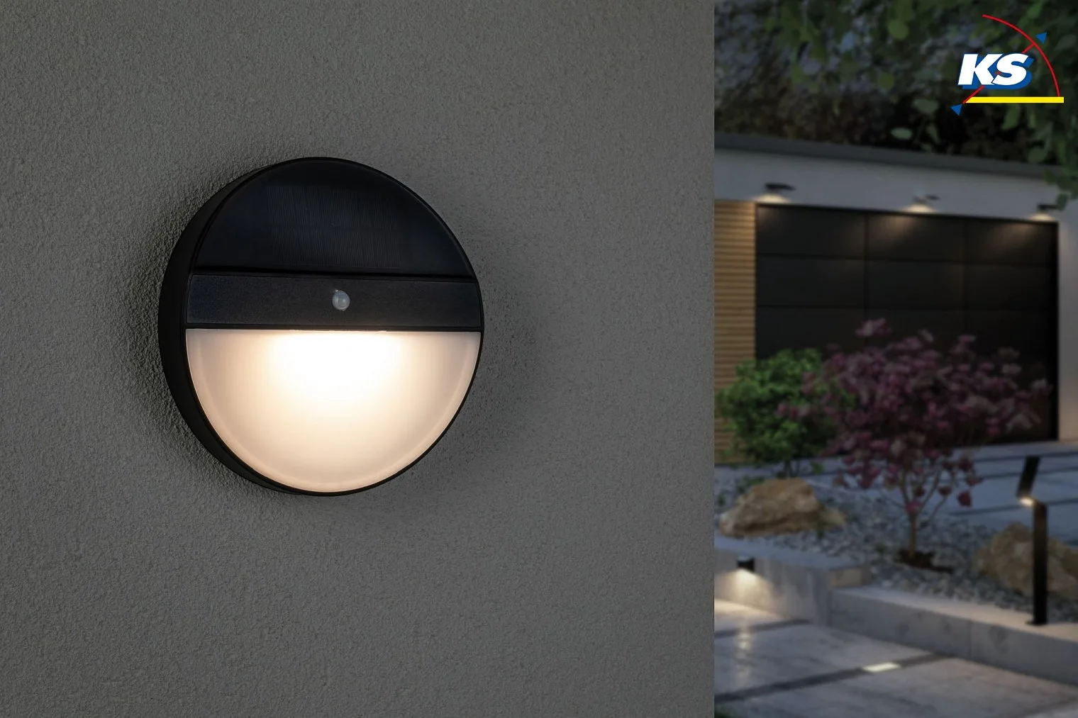 Paulmann LED Outdoor Wall luminaire ELOIS Solar luminaire, 1W, 3000K, 50lm, IP44, anthracite Paulmann LED Outdoor Wall luminaire ELOIS Solar luminaire, 1W, 3000K, 50lm, IP44, anthracite