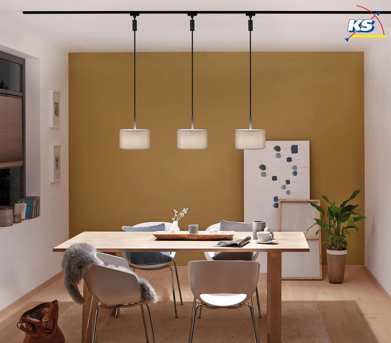 Paulmann Luminaire à suspension URAIL DECOSYSTEMS sans abat-jour E14, noir mat, blanche gradable Paulmann Luminaire à suspension URAIL DECOSYSTEMS sans abat-jour E14, noir mat, blanche gradable
