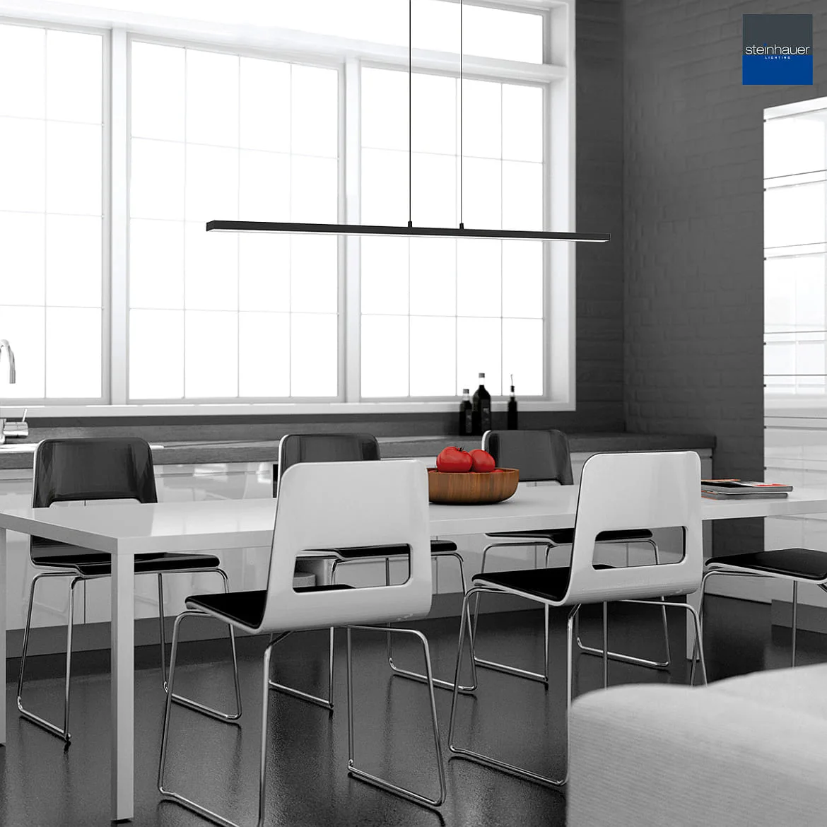 Steinhauer pendant luminaire BANDE IP20, dimmable Steinhauer pendant luminaire BANDE IP20, dimmable