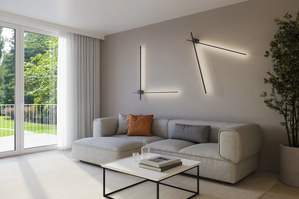 Wever & Ducré Luminaire de plafond FIL SPIN 1.0 avec bras articulé, indirect IP20, noir mat gradable Wever & Ducré Luminaire de plafond FIL SPIN 1.0 avec bras articulé, indirect IP20, noir mat gradable