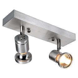 Spot SOUVEREEN � 2 flammes, rotatif, inclinable GU10 IP20, aluminium gradable