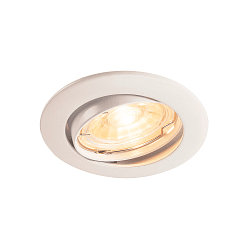 Plafonnier encastr� PIKA QPAR51 pivotant GU10, blanche 